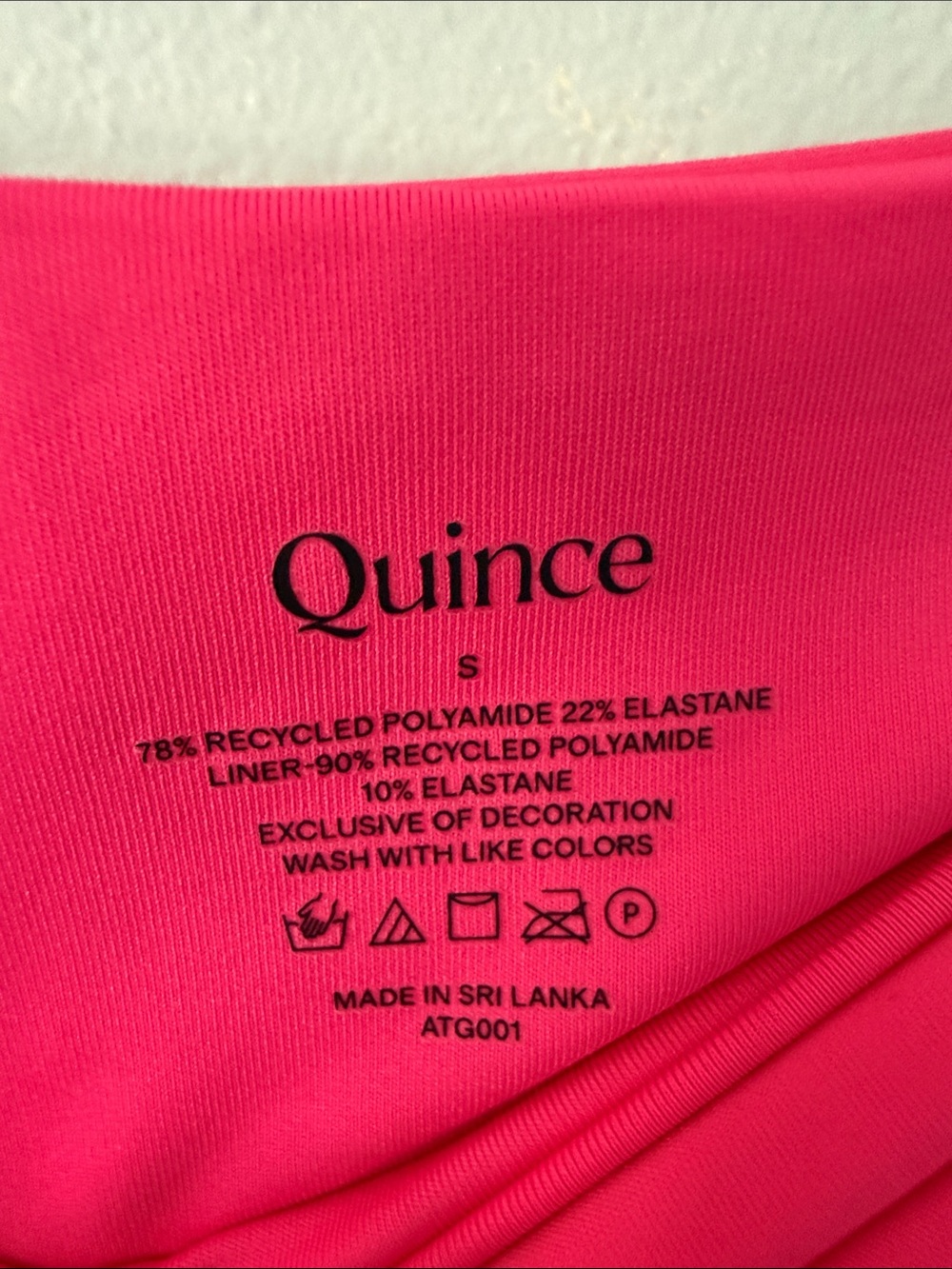 Quince Swim, High-Waisted Bikini Bottoms, size Small, Berry - Picture 5 of 5